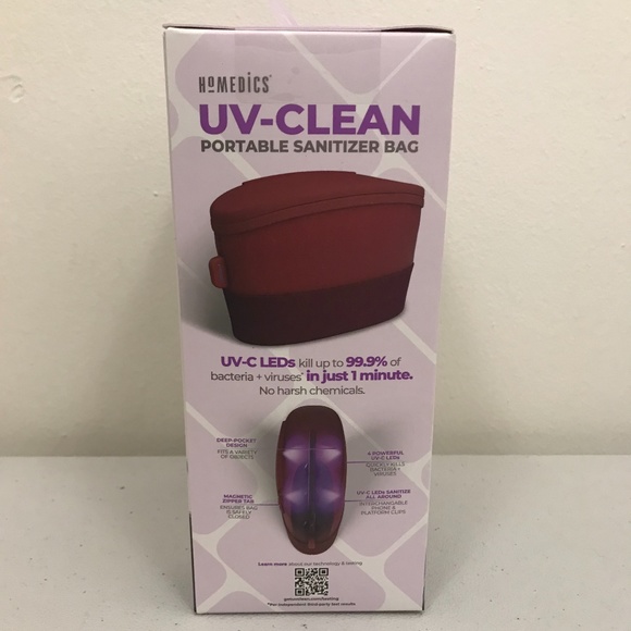 NIB Homedics UV-Clean Portable Sanitizer Bag - Picture 2 of 4
